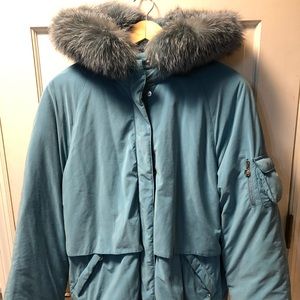 SOLDHead turning Escada Jacket w Frost Fox Fur Acc